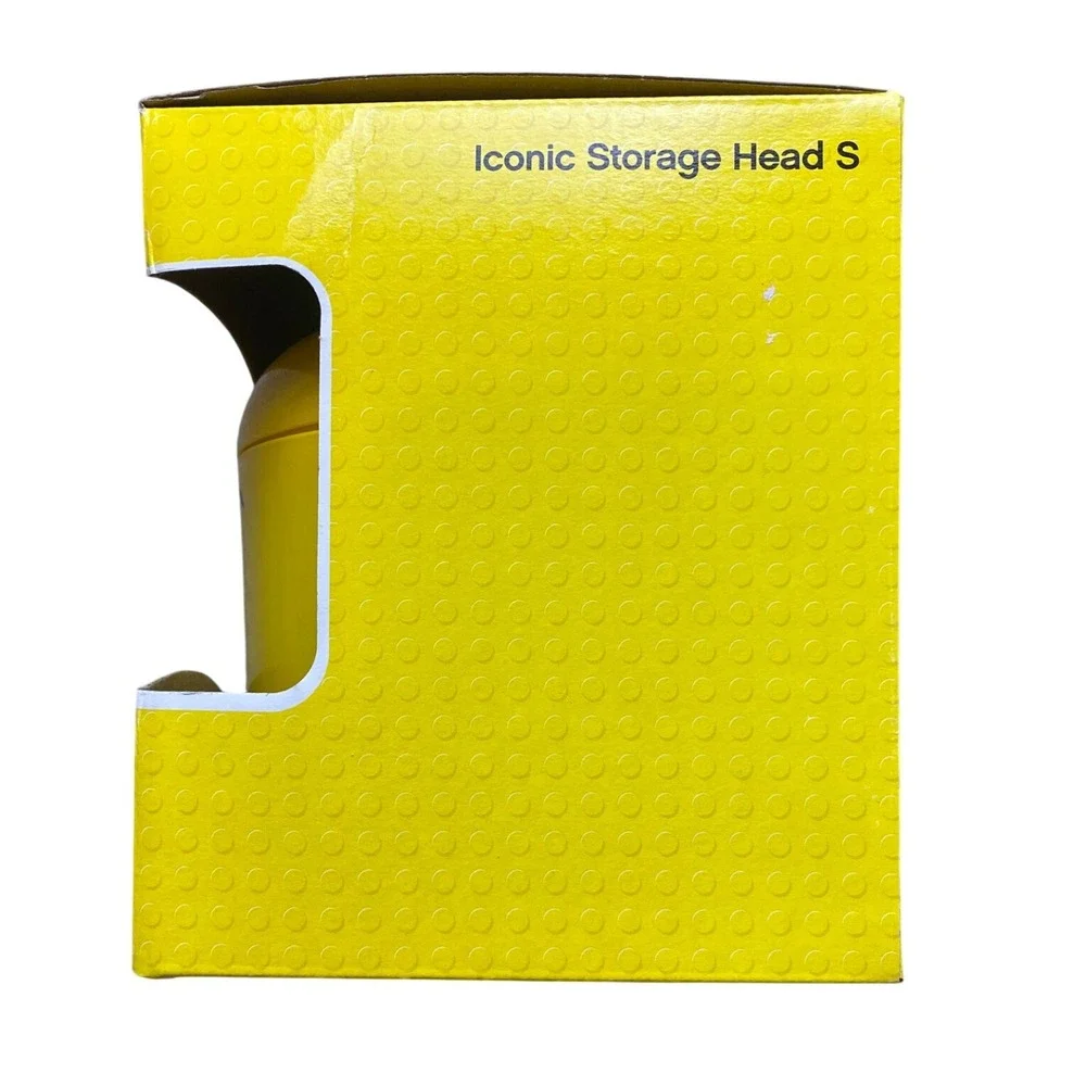 LEGO Iconic Storage Head Small Yellow Container Organizer Collectible New in Box